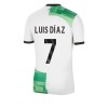 Virallinen Fanipaita Liverpool Luis Diaz 7 Vieraspelipaita 2023-24 - Miesten